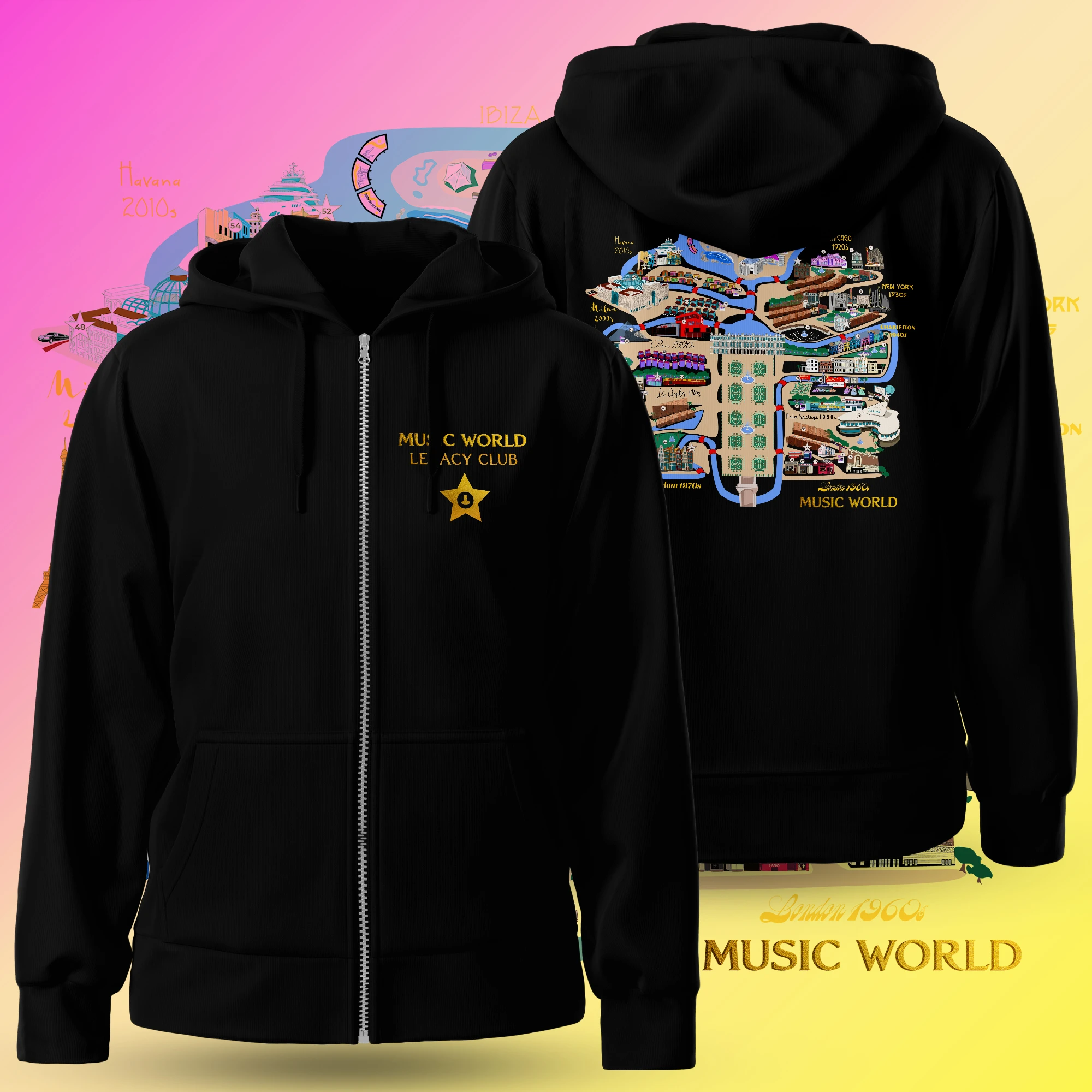 Legacy Zipper Hoodie – Black Edition