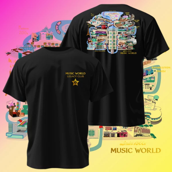 Music World Legacy Tee – Black Edition