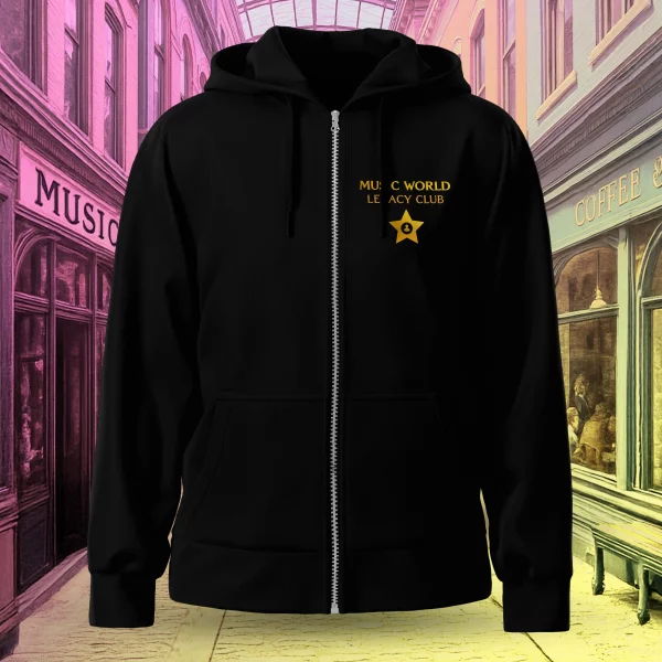 Legacy Zipper Hoodie – Black Edition - Image 2