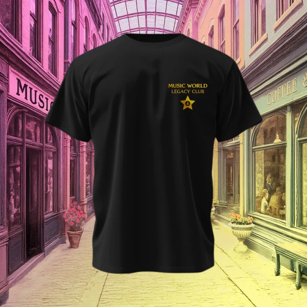 Music World Legacy Tee – Black Edition - Image 2