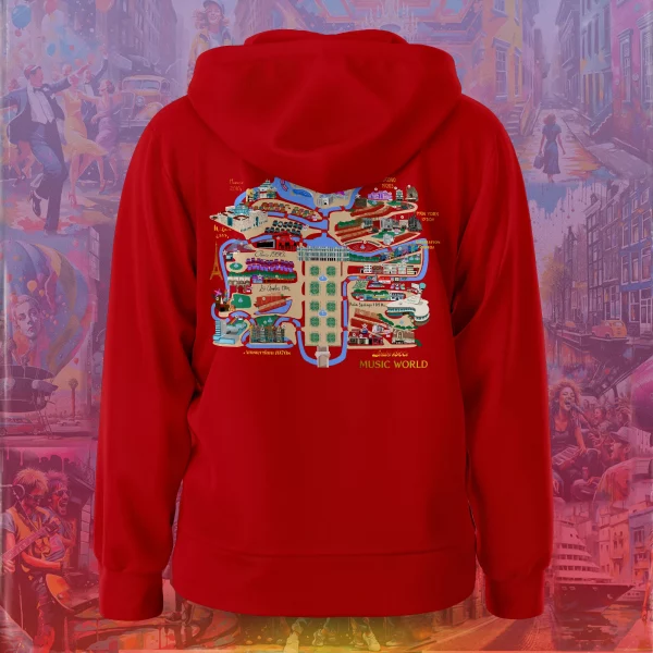 Legacy Zipper Hoodie – Red Edition - Image 2