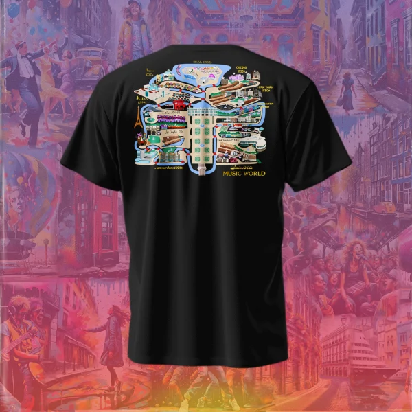 Music World Legacy Tee – Black Edition - Image 3