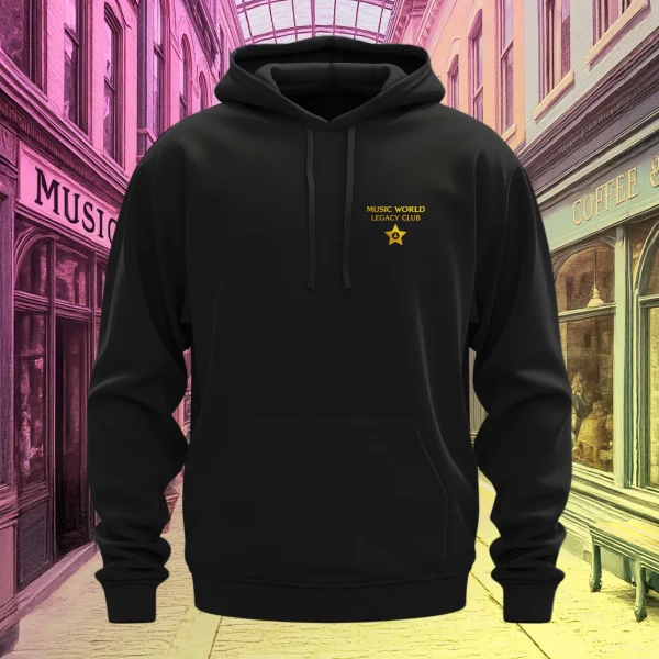 Music World Legacy Hoodie – Black Edition - Image 3