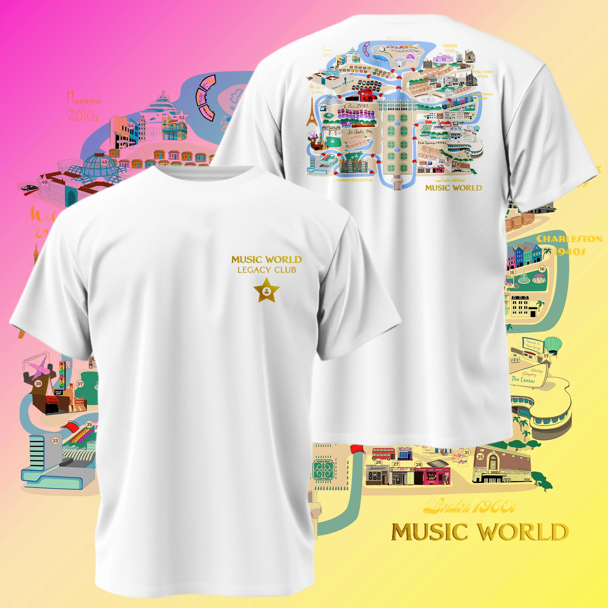 Music World Legacy Tee – White Edition