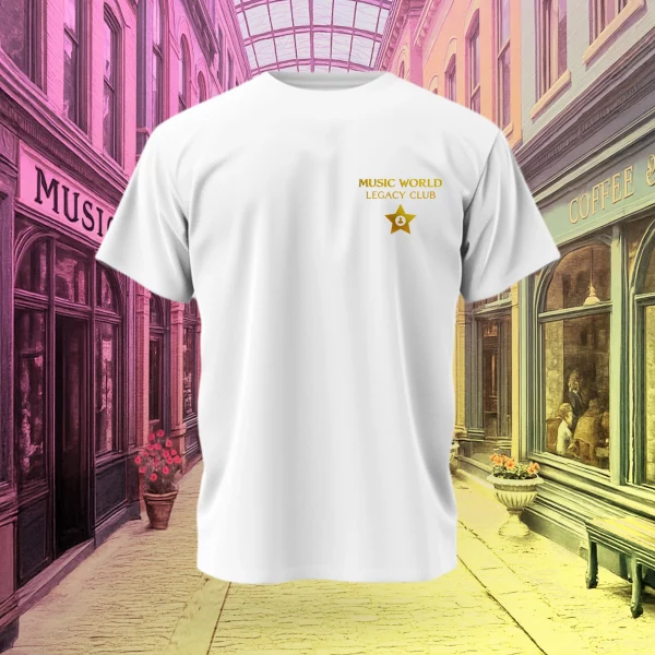 Music World Legacy Tee – White Edition - Image 3